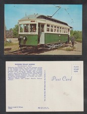 Postcard Street Car Diminutive For Wheeler Number 134 Unused Chrome