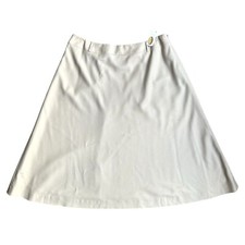 Talbots Skirt NEW Womens Vintage Beige A Line 12 Wool Deadstock Cottagecore