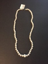 New With Tag 925 Sterling Silver Knotted Freshwater Pearl Necklace 18