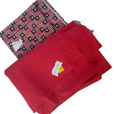 Fabric Bundle Lot Small Star Stripes Red American Checker Flags Holiday Quilting