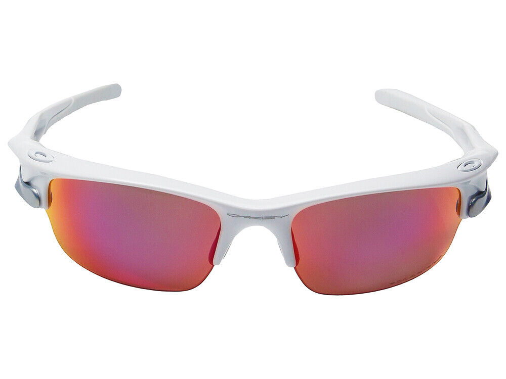 ブランドのギフト Oakley Fast Jacket Polarized Sunglasses OO9097-3072 White/OO セル、プラスチックフレーム