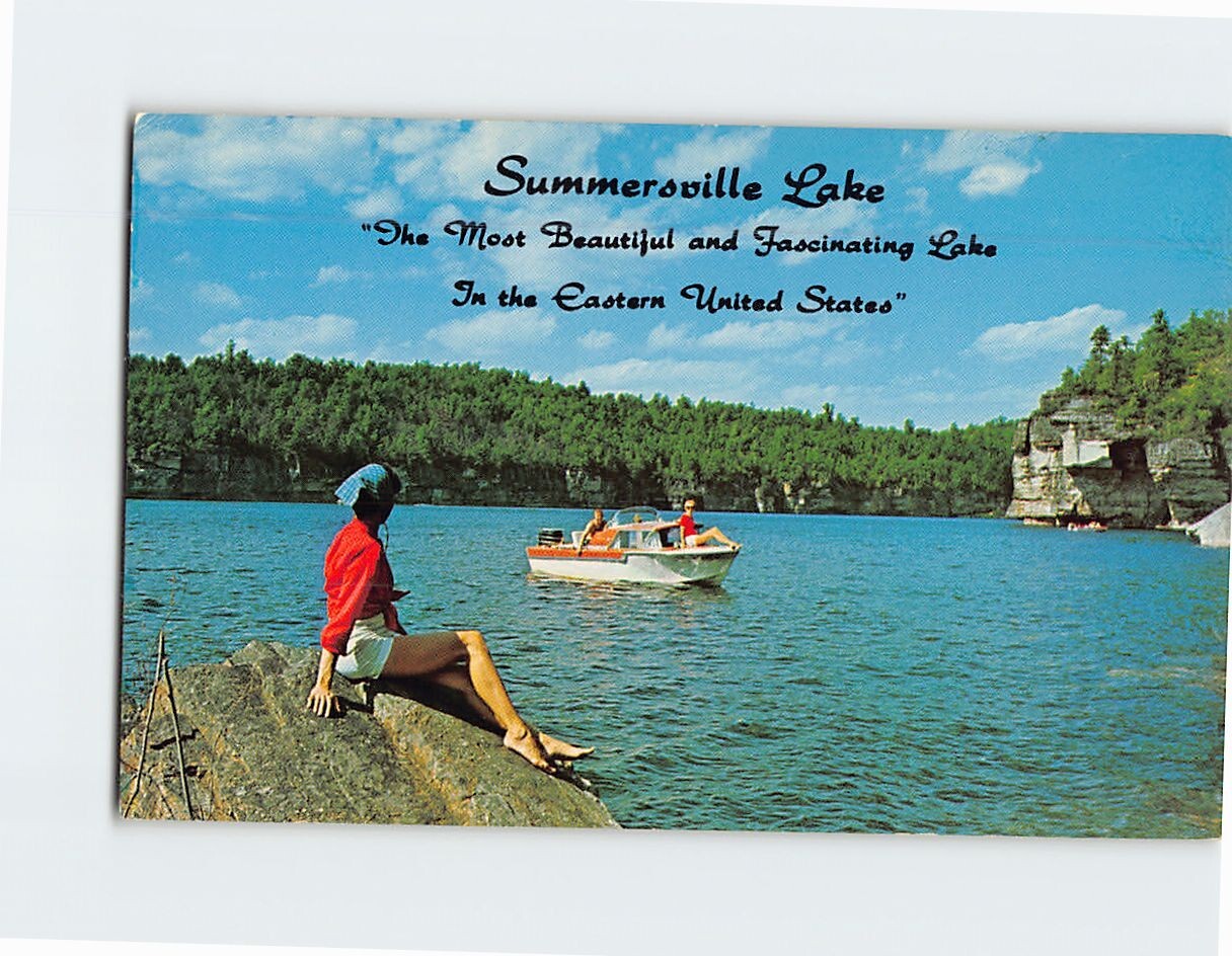 Postcard Summersville Lake West Virginia USA
