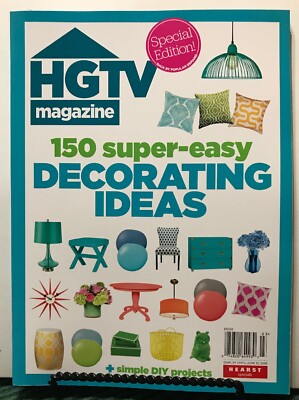 HGTV Magazine 150 Super Easy Decorating Ideas Simple DIY 2019 FREE SHIPPING JB