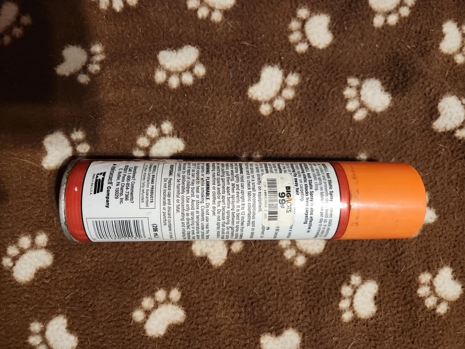 Protector antiestático Bissell de colección de los años 90 5,5 oz. Ropa en aerosol para tela  Foto 2 de 4