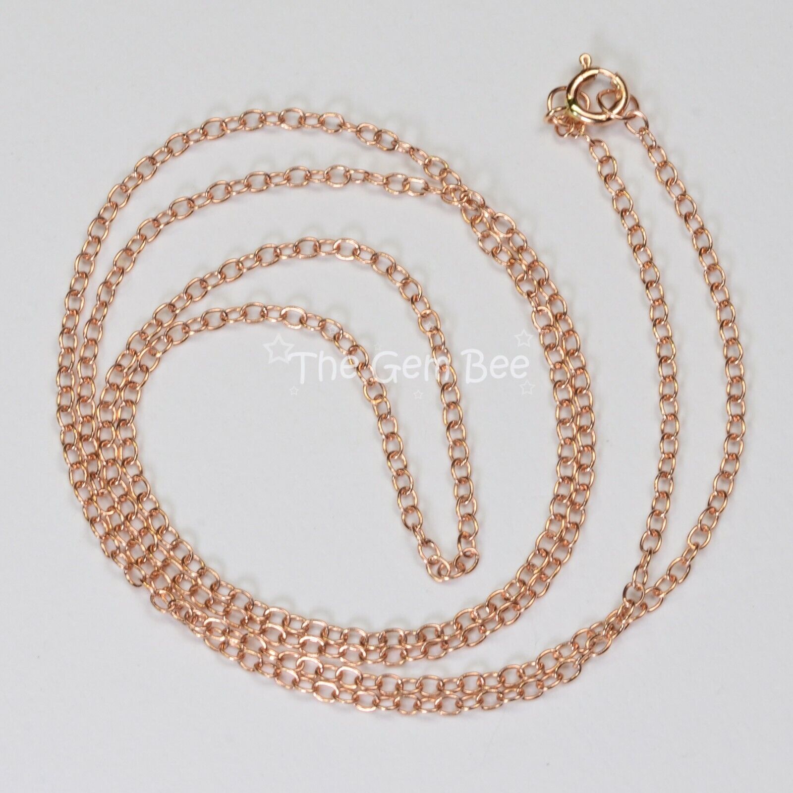 Rose Gold Small Necklace Chain Cable Chain Soldered Chain 3mm GPC726 Rose Gold Curb Chain 10 Feet Rose Gold Plated Brass Chain