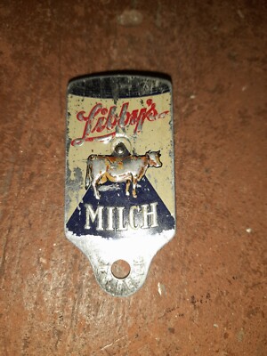 Emblem Plakette Dosenöffner Kondensdosenöffner LIBBY`s Milch Vintage aus Metall