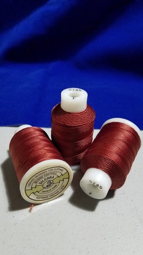 BUTTONHOLE THREAD SPOOL/Size F/BELDING CORTICELLI/SILCORA MACHINE TWIST SILAMIDE - Picture 4 of 32