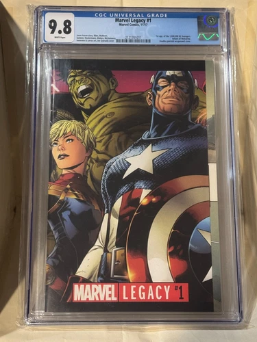 MARVEL LEGACY 1 CGC 9.8 2017 1ST APP 1,000,000 BC AVENGERS JOE QUESADA