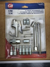 Accessory Kit, 17 Piece Compressor Inflation Kit, with Blow Gun, Air Chucks, I