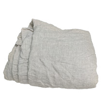 Simple Opulence King Duvet Cover Tan Linen Durable Button Closure for Bedding