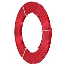 18 AWG 5mm 10m Bright Red Aluminum Flat Wire for Jewelry