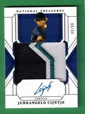 2025 PANINI NATIONAL TREASURES JURRANGELO CIJNTJE AUTO JERSEY PATCH 40/99