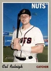 Cal Raleigh 2019 Topps Heritage Minor League #62 Modesto Nuts