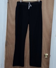 FIGS Technical Collection Black Scrub Pants Drawstring Straight Leg Medical Sz M