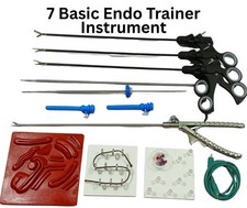 7PCS Basic Endo Trainer Set Laparoscopic Surgical Training 5mmx330mm Instruments