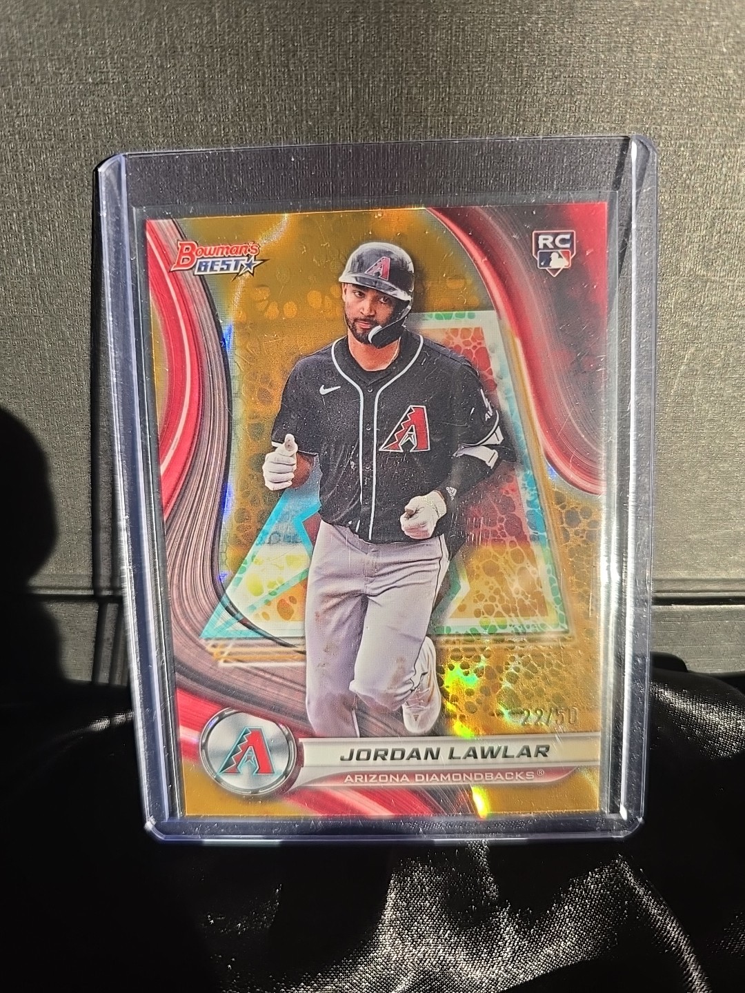 2024 Bowman's Best - Jordan Lawlar #4 Gold Lava Refractor /50 (RC)
