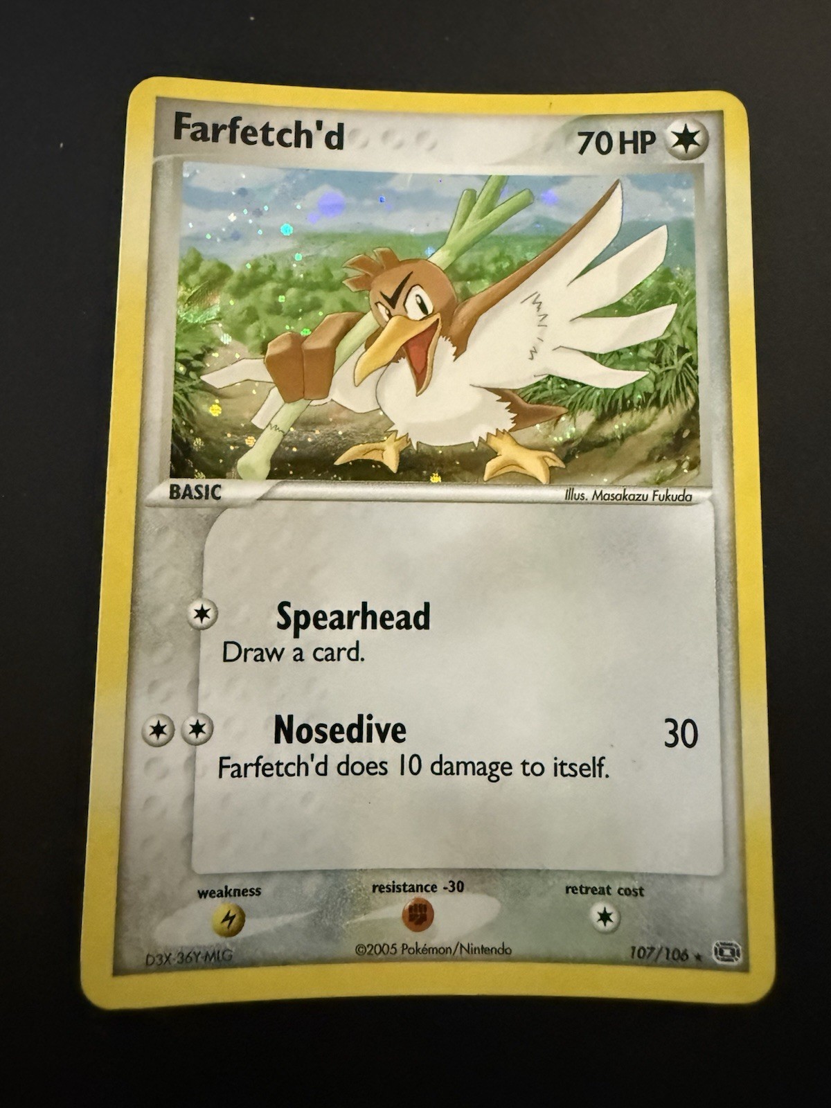 Pokemon TCG 2005 EX Emerald 107/106 Farfetch’d Holo NM