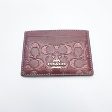 Coach Card Case Wallet Holder With Glitter