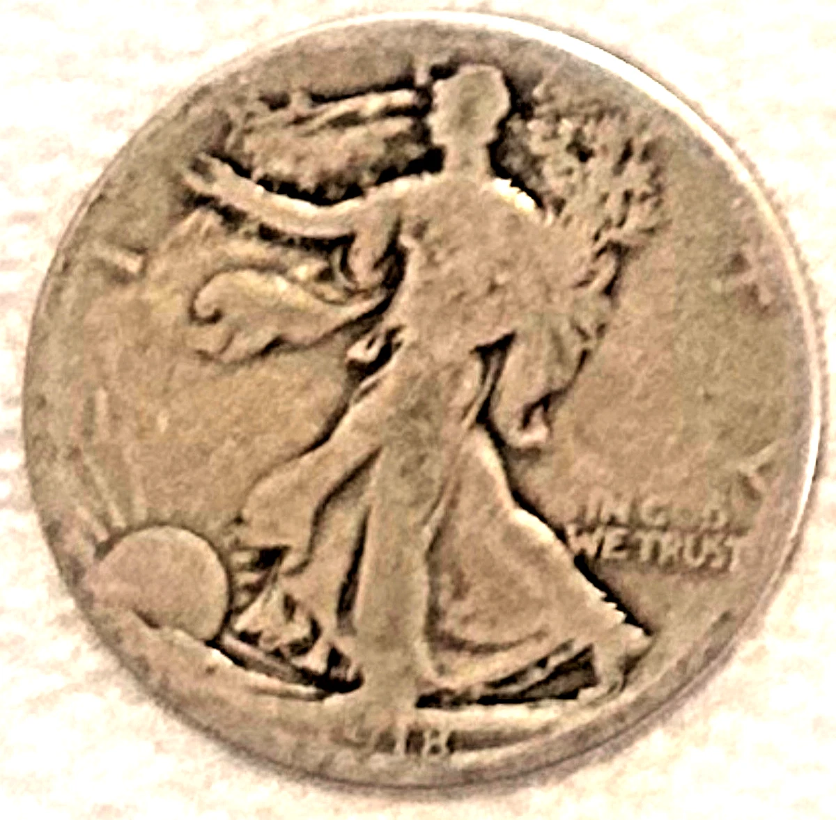値下げ 1918年-Sウォーキング リバティ ハーフダラー 1918 Walking