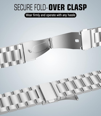 Cinturino In Acciaio Per Amazfit GTR 3 Pro 46mm, Maglia Traspirante E Leggero, Chiusura Sicura Senza Attrezzi