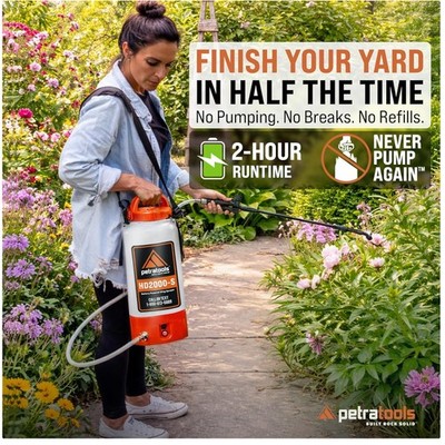 Electric Sprayer 2 Gallon - HD2000-S - Battery Powered