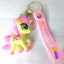 My Little Pony Cartoon Characters Keychain Wristlet Bag Charm Large 3D Silicone