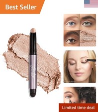 Hydrating Waterproof Eyeshadow Stick - Champagne Shimmer with Built-in Smudger