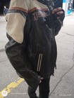Harley-Davidson Black & Cream Leather Motorcycle Jacket with Logo — photo 2