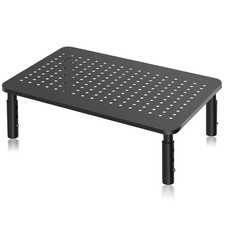 Monitor Stand Riser, Metal Computer Stand, 3 Height Adjustable Screen Riser w...