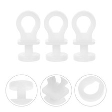 100 Pcs Curtain Track Accessories Hooks Slide Ceiling Drapes Gliders