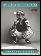 Benny Santiago 1991 Score #893 San Diego Padres