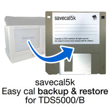 Savecal5k Calibration Backup Disk for Tektronix TDS5000 /B Oscilloscopes