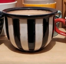 Zimmerpflanzen Übertopf, Blau Weiß