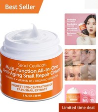 Cruelty-Free Snail Mucin Moisturizer 97.5 - Hydrating Anti-Aging Cream, 2oz