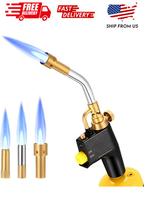 Heat Propane Mapp Torch Multi Purpose Includes 3 Nozzles/Tips High Intensity Tri