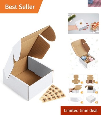 Multipurpose 4x4x2'' Corrugated Mailers - 50 Durable Shipping Boxes for All Needs