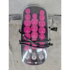 Conair Hot Rollers Hair Setter Set of 20 Pink Velvet Flocked Clips Heated Base