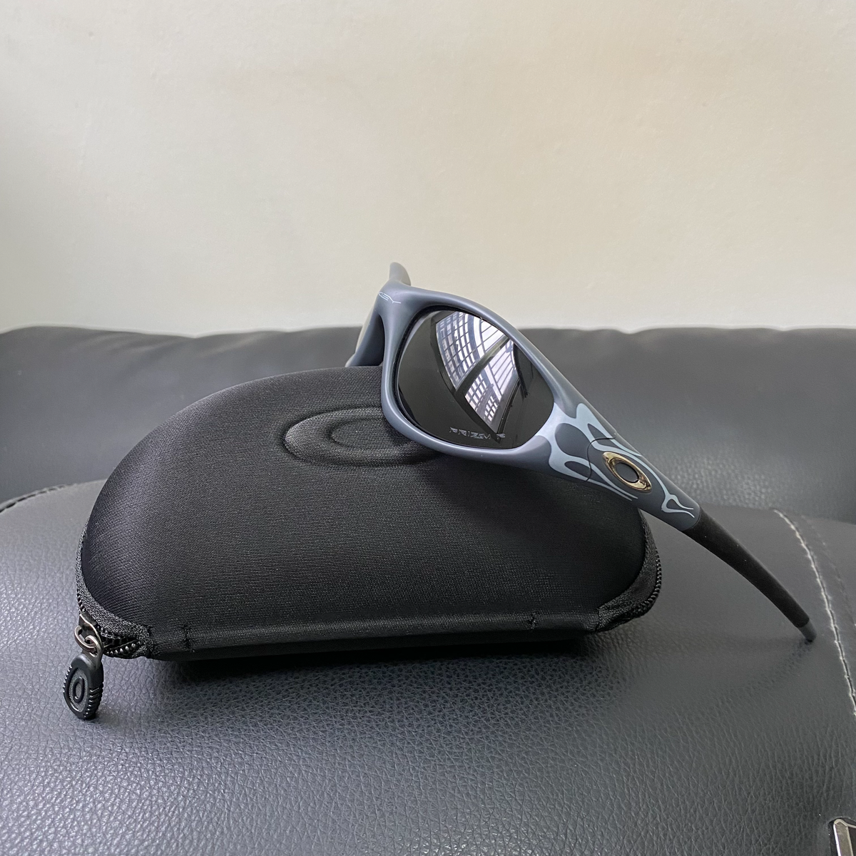 小物 OAKLEY STRAIGHT JACKET 99MUZM OO9500 Vintage 90S Oakley Straight Jacket 99 Muzm Sunglasses Black Lenses