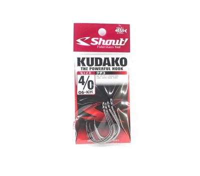 Shout 06-KH Kudako Power Jigging Single Hook Black Size 4/0 (9400) - Photo 1/4
