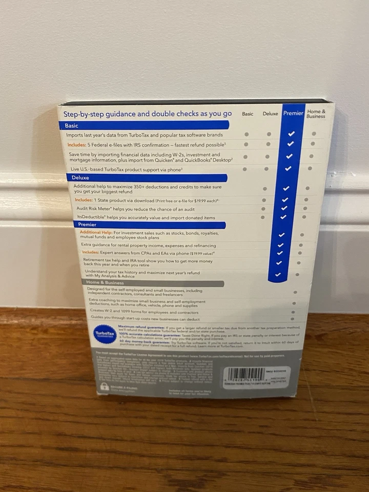 2017 Intuit TurboTax Premier Investments Rental Property Tax CD Windows PC & Mac - Image 3 of 3