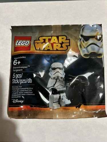 Star Wars Lego Mini figure Sealed Storm Trooper Sergent Polybag Sealed Disney