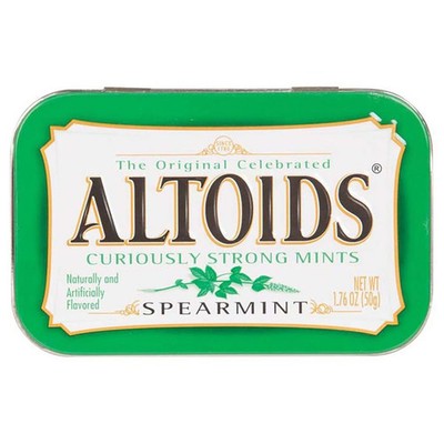 Altoids Spearmint Mints Single Pack, 1.76 Oz-12CT-3 BOX