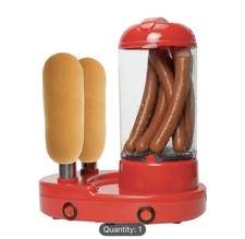 Treat Factory Hot Dog Maker Combination Electric Steamer and Bread Roll Heater