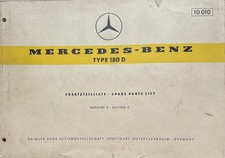 1959 Mercedes Benz 180D Parts catalouge