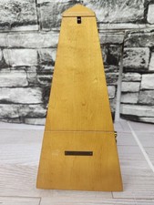 Working Vintage Seth Thomas Wind-up Metronome De Maelzel Wood Fully functional