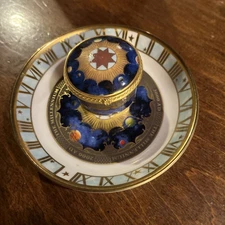 vintage royal worcester Commemorative Trinket Dish And Box