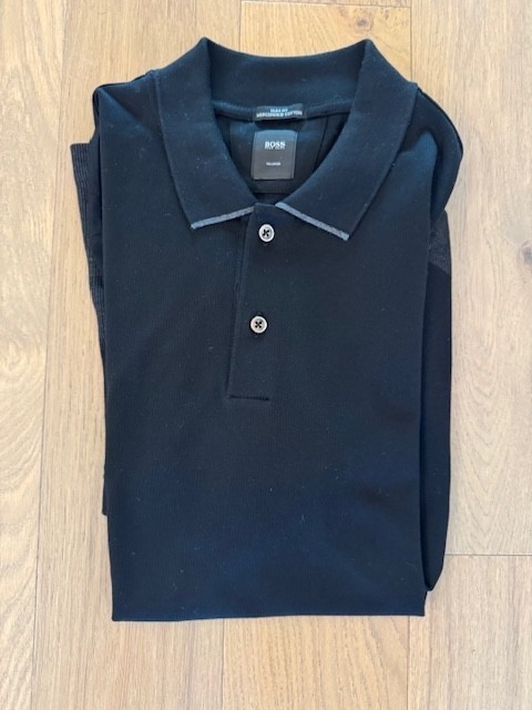 $229 HUGO BOSS TAILORED LINE POLO  T-PETERSON 35  - LARGE