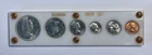 1962 Canada 6 Coin Silver Mint Set, in Holder, 80%  Silver 1$, 50C, 25C & 10C