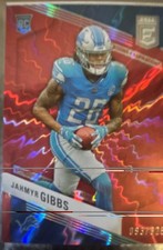 2023 Panini Donruss Elite Rookies Jahmyr Gibbs #144 Aspirations Shimmer /625 RC