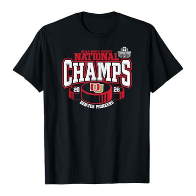 Denver Pioneers National Champs Men's Hockey 2026 Puck Sweatshirt T-shirt